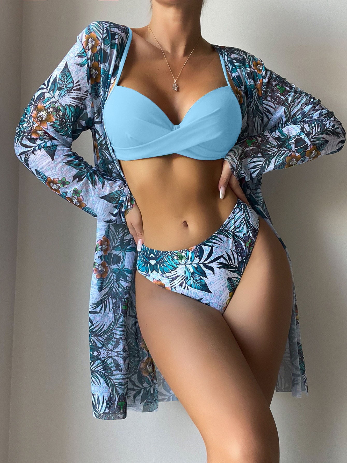 Women's Hard-Packed Mesh Split Swimsuit