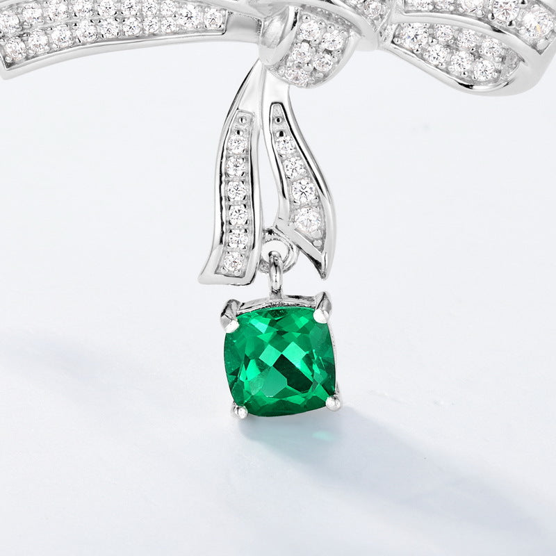 S925 Sterling Silver Bow-Knot Necklace