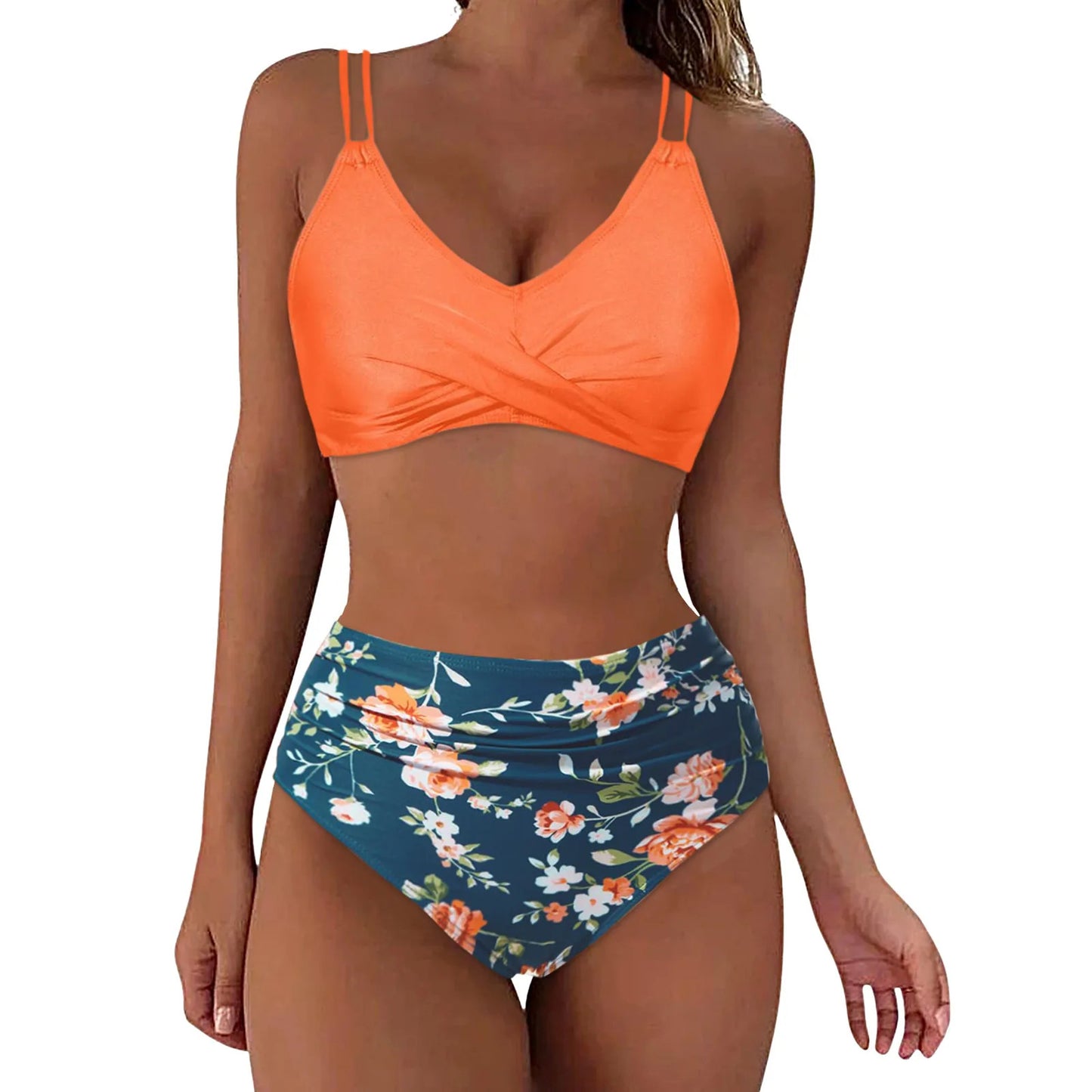 Women's Printed European & American Style Bikini Set