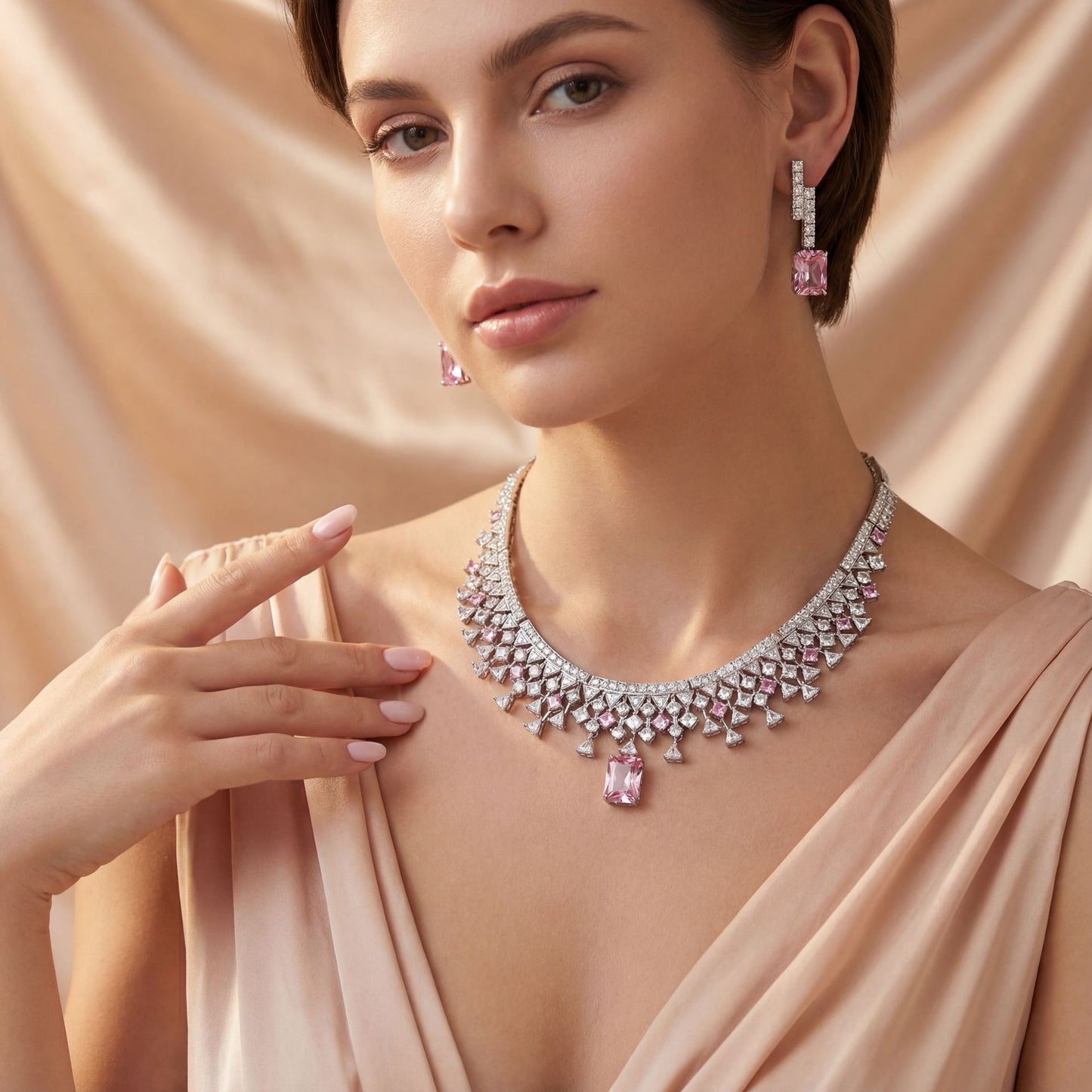 Minimalist Zircon Jewelry Set