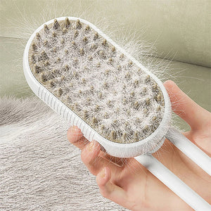 Cat Steam Brush Steamy Dog Brush 3 In 1 Electric Spray Cat Hair Brushes For Massage