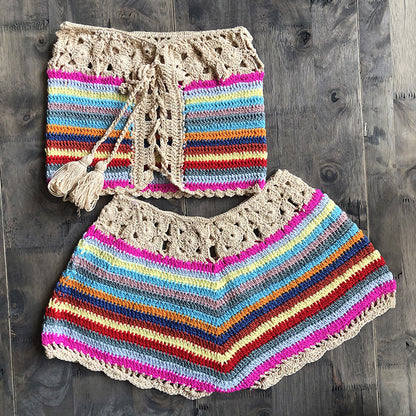 Women’s Resort-Style Split Color Beach Swimsuit