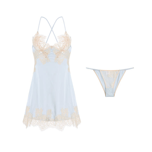 European & American Style Satin Nightdress