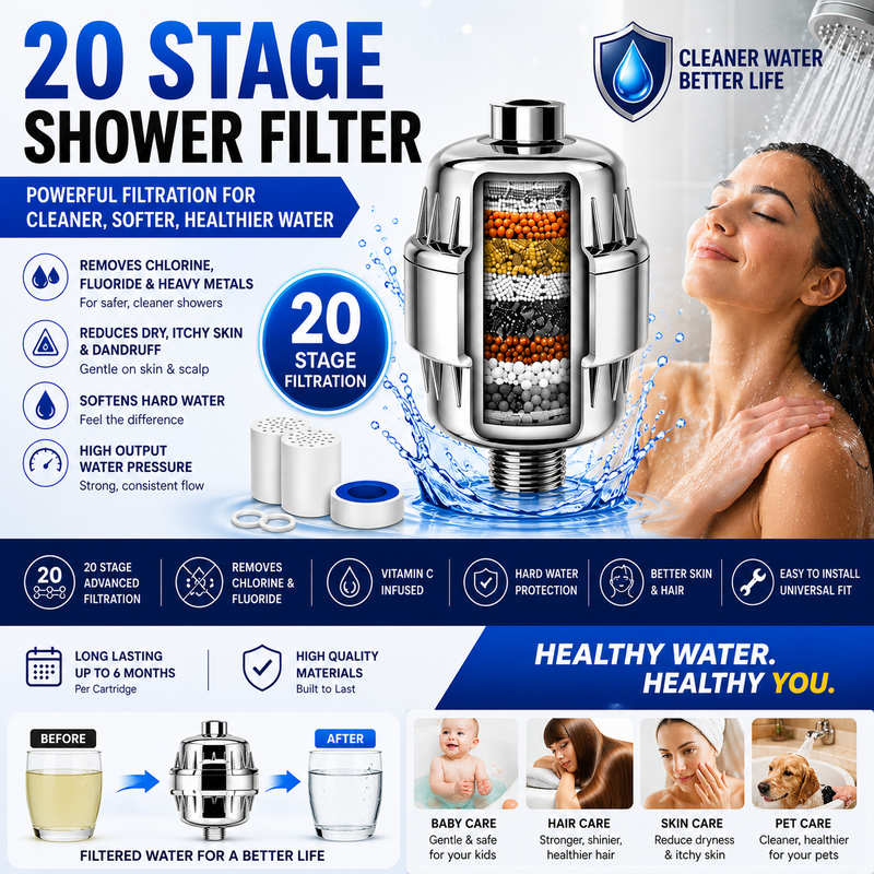 20 Stage Shower Water Filter